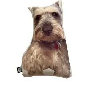All About Vibe Double Sided Miniature Schnauzer Shaped Pillow 15”